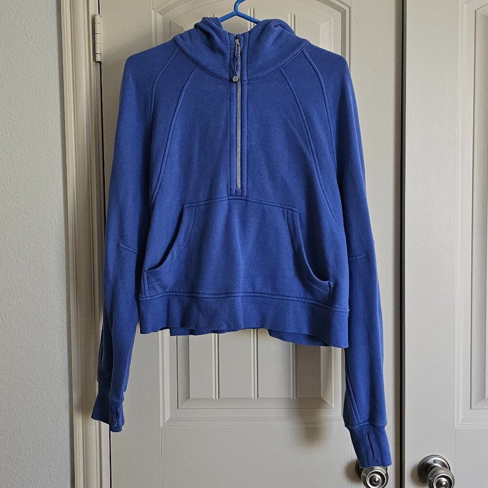 Lululemon half zip scuba with hood